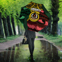 Vanuatu Independence Day Umbrella Boar Tusk Warrior Tribal Floral Patterns DT05 - Polynesian Pride