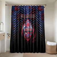 Guam Bathroom Set Chamorro Seal Tribal Scratch Design - Polynesian Pride