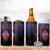 Personalised Guam 4 in 1 Can Cooler Tumbler Chamorro Seal Tribal Scratch Design - Polynesian Pride