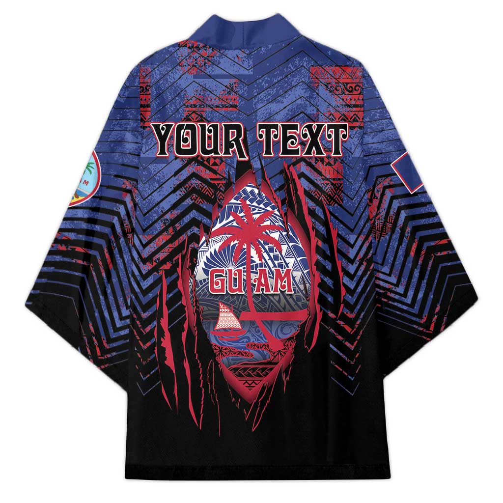 Personalised Guam Kimono Chamorro Seal Tribal Scratch Design - Polynesian Pride