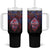 Personalised Guam Tumbler With Handle Chamorro Seal Tribal Scratch Design - Polynesian Pride