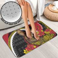 Papua New Guinea Language Week Bathroom Set Bird Of Paradise Tribal Floral Pattern DT05 - Polynesian Pride
