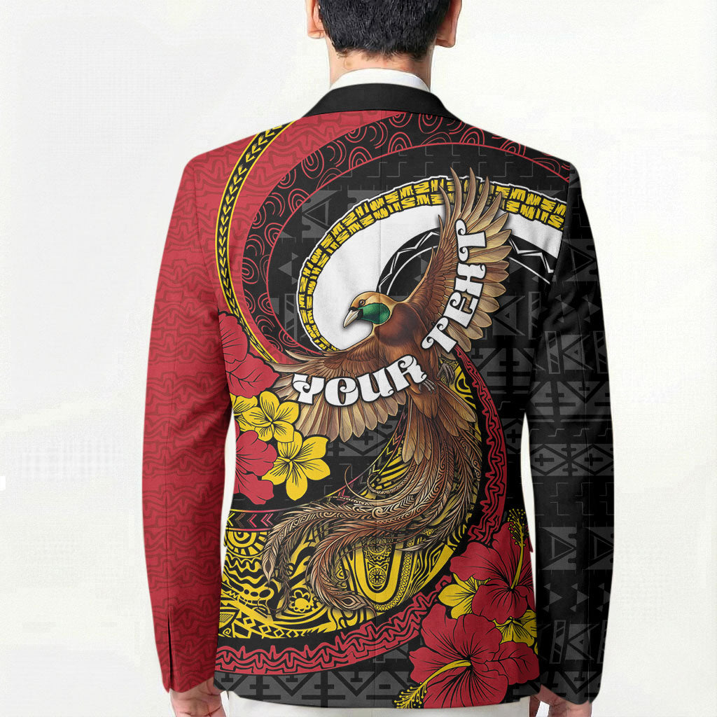 Personalised Papua New Guinea Language Week Blazer Bird Of Paradise Tribal Floral Pattern DT05 - Polynesian Pride