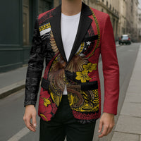 Personalised Papua New Guinea Language Week Blazer Bird Of Paradise Tribal Floral Pattern DT05 - Polynesian Pride