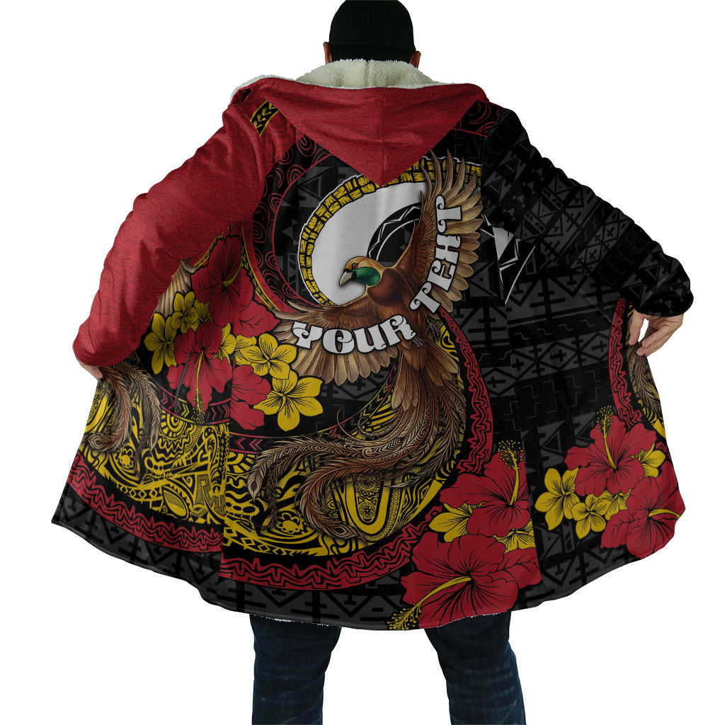 Personalised Papua New Guinea Language Week Cloak Bird Of Paradise Tribal Floral Pattern DT05 - Polynesian Pride