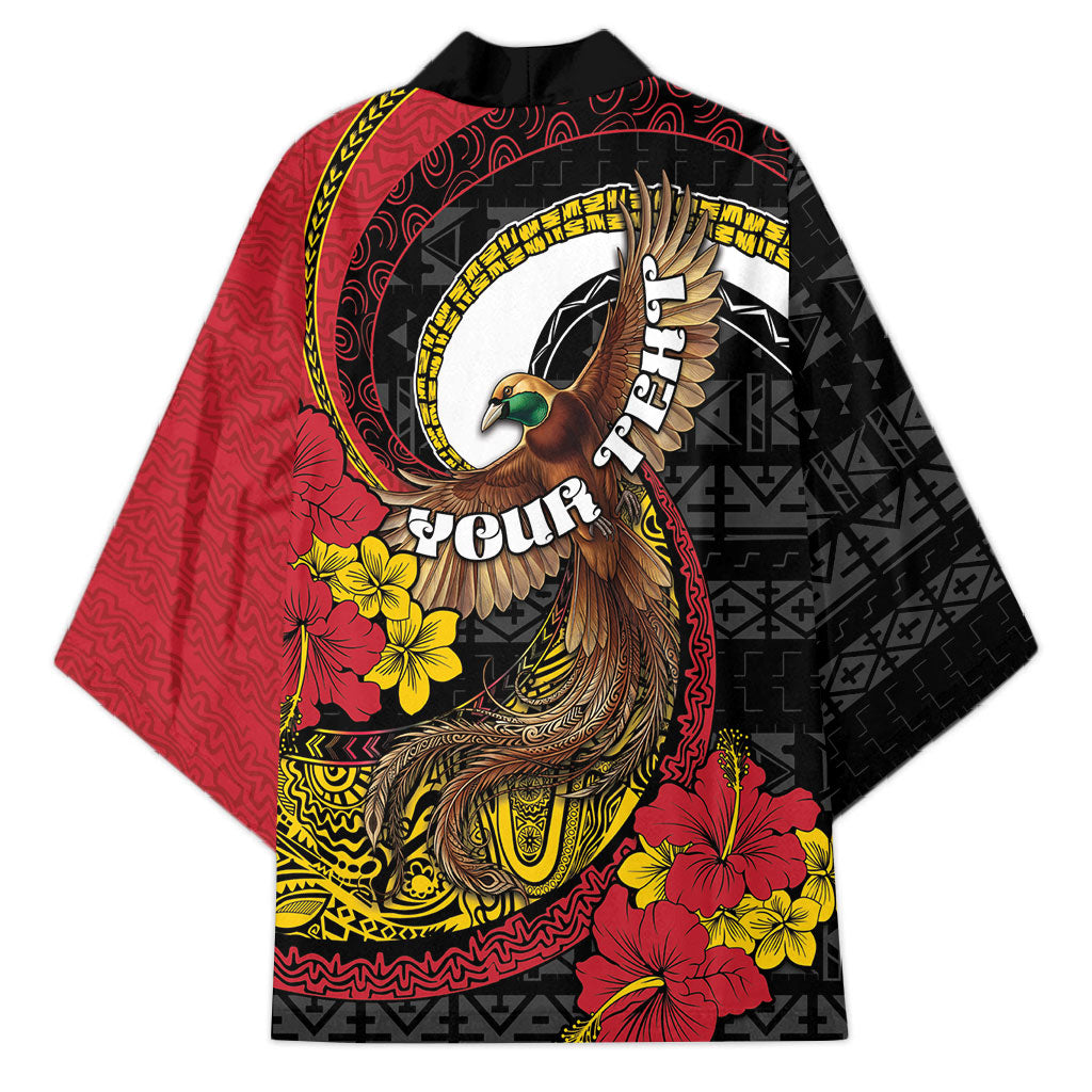 Personalised Papua New Guinea Language Week Kimono Bird Of Paradise Tribal Floral Pattern DT05 - Polynesian Pride