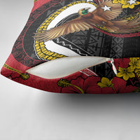 Papua New Guinea Language Week Pillow Cover Bird Of Paradise Tribal Floral Pattern DT05 - Polynesian Pride