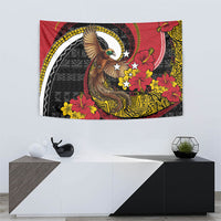 Papua New Guinea Language Week Tapestry Bird Of Paradise Tribal Floral Pattern DT05 - Polynesian Pride