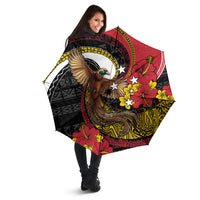 Papua New Guinea Language Week Umbrella Bird Of Paradise Tribal Floral Pattern DT05 - Polynesian Pride