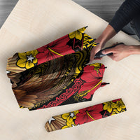 Papua New Guinea Language Week Umbrella Bird Of Paradise Tribal Floral Pattern DT05 - Polynesian Pride
