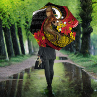 Papua New Guinea Language Week Umbrella Bird Of Paradise Tribal Floral Pattern DT05 - Polynesian Pride