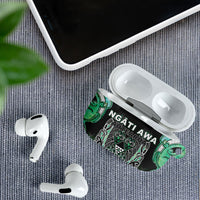 Aotearoa Ngati Awa AirPods Case Maori Tribal Green Marble Paua Shell Pattern DT05 - Polynesian Pride