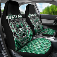 Aotearoa Ngati Awa Car Seat Cover Maori Tribal Green Marble Paua Shell Pattern DT05 - Polynesian Pride