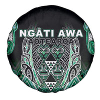 Aotearoa Ngati Awa Spare Tire Cover Maori Tribal Green Marble Paua Shell Pattern DT05 - Polynesian Pride