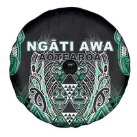 Aotearoa Ngati Awa Spare Tire Cover Maori Tribal Green Marble Paua Shell Pattern DT05 - Polynesian Pride