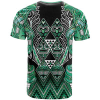 Aotearoa Ngati Awa T Shirt Maori Tribal Green Marble Paua Shell Pattern DT05 - Polynesian Pride