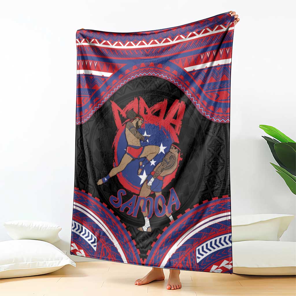 Samoa Mixed Martial Arts Blanket Flying Knee Of Samoan DT05 - Polynesian Pride