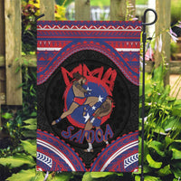 Samoa Mixed Martial Arts Garden Flag Flying Knee Of Samoan DT05 Garden Flag Black - Polynesian Pride