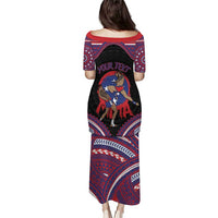 Personalised Samoa Mixed Martial Arts Puletasi Flying Knee Of Samoan - Polynesian Pride