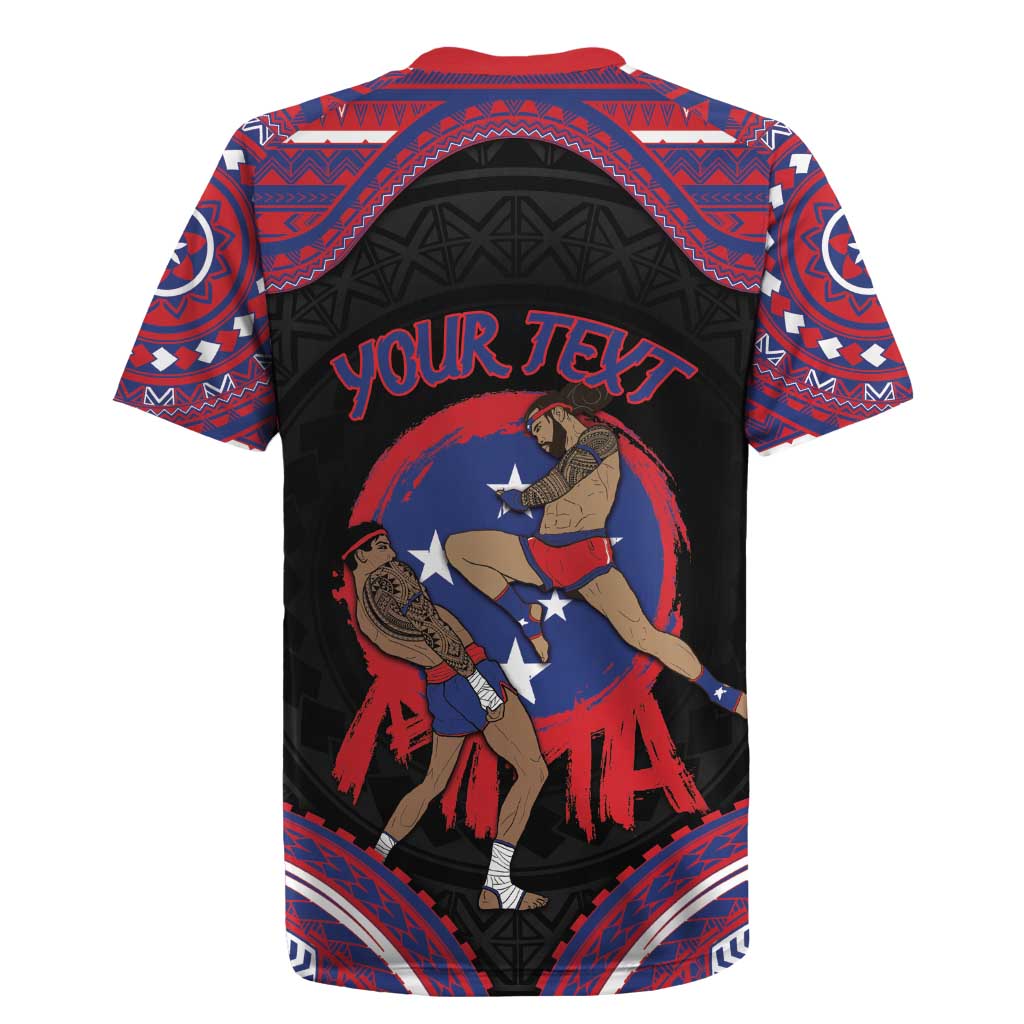 Personalised Samoa Mixed Martial Arts Rugby Jersey Flying Knee Of Samoan DT05 - Polynesian Pride