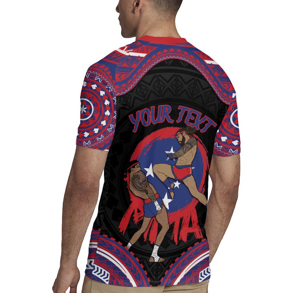 Personalised Samoa Mixed Martial Arts Rugby Jersey Flying Knee Of Samoan DT05 - Polynesian Pride