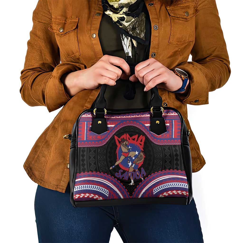 Samoa Mixed Martial Arts Shoulder Handbag Flying Knee Of Samoan DT05 - Polynesian Pride