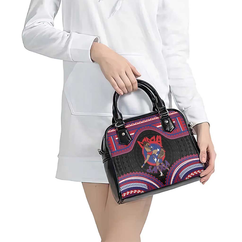Samoa Mixed Martial Arts Shoulder Handbag Flying Knee Of Samoan DT05 - Polynesian Pride