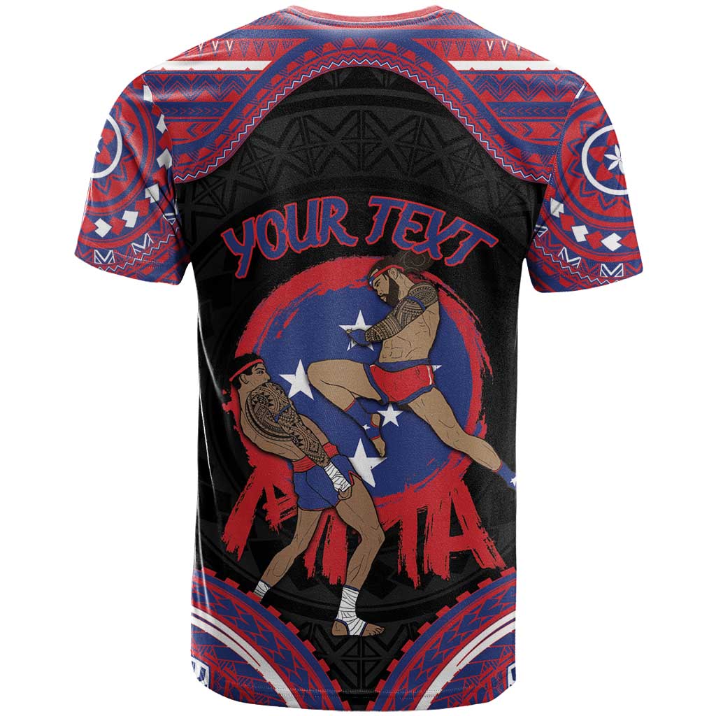 Personalised Samoa Mixed Martial Arts T Shirt Flying Knee Of Samoan DT05 - Polynesian Pride