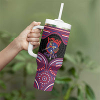 Personalised Samoa Mixed Martial Arts Tumbler With Handle Flying Knee Of Samoan DT05 - Polynesian Pride