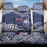 Samoa Rugby Back Car Seat Cover Pacific Warrior Glory DT05 One Size Navy - Polynesian Pride