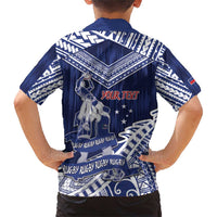 Personalised Samoa Rugby Family Matching Short Sleeve Bodycon Dress and Hawaiian Shirt Pacific Warrior Glory DT05 - Polynesian Pride