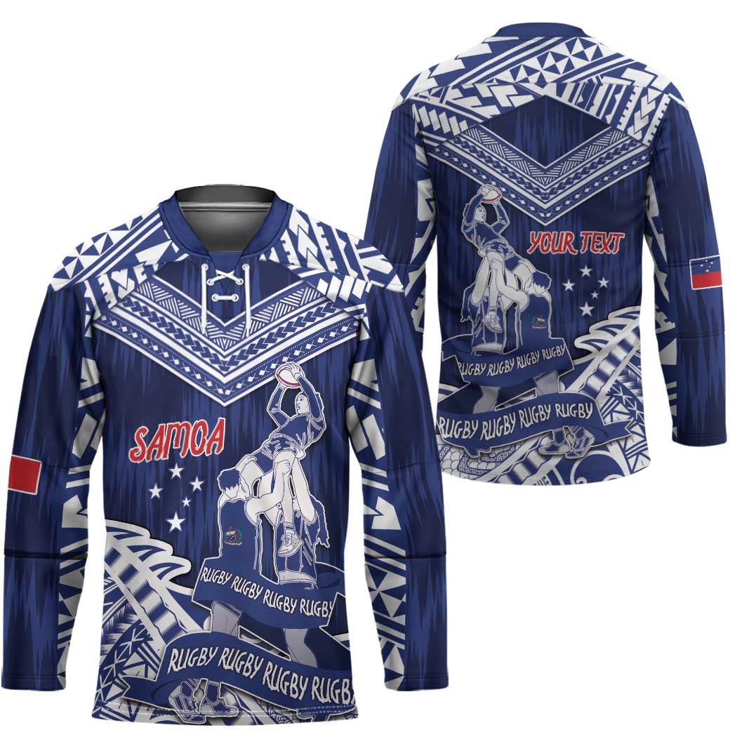 Personalised Samoa Rugby Hockey Jersey Pacific Warrior Glory - Polynesian Pride