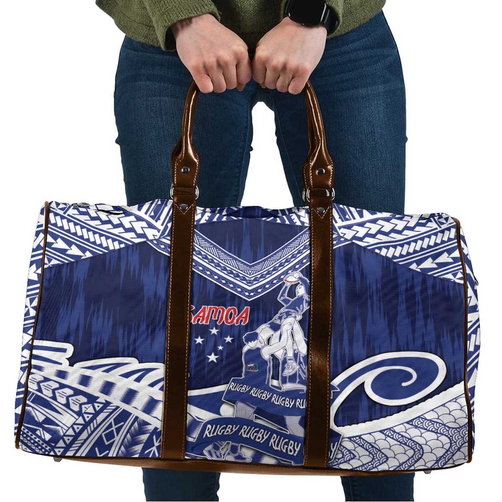 Samoa Rugby Travel Bag Pacific Warrior Glory DT05 Navy - Polynesian Pride