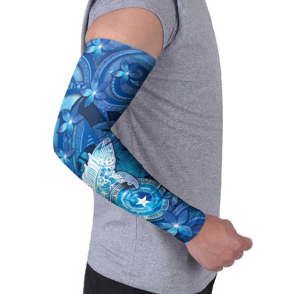 Northern Mariana Islands Arm Sleeves Galaxy Polynesian Shark Tattoo - Polynesian Pride