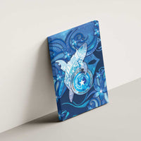 Northern Mariana Islands Canvas Wall Art Galaxy Polynesian Shark Tattoo - Polynesian Pride