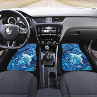 Northern Mariana Islands Car Mats Galaxy Polynesian Shark Tattoo - Polynesian Pride