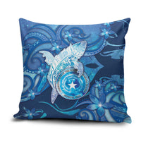 Northern Mariana Islands Pillow Cover Galaxy Polynesian Shark Tattoo - Polynesian Pride