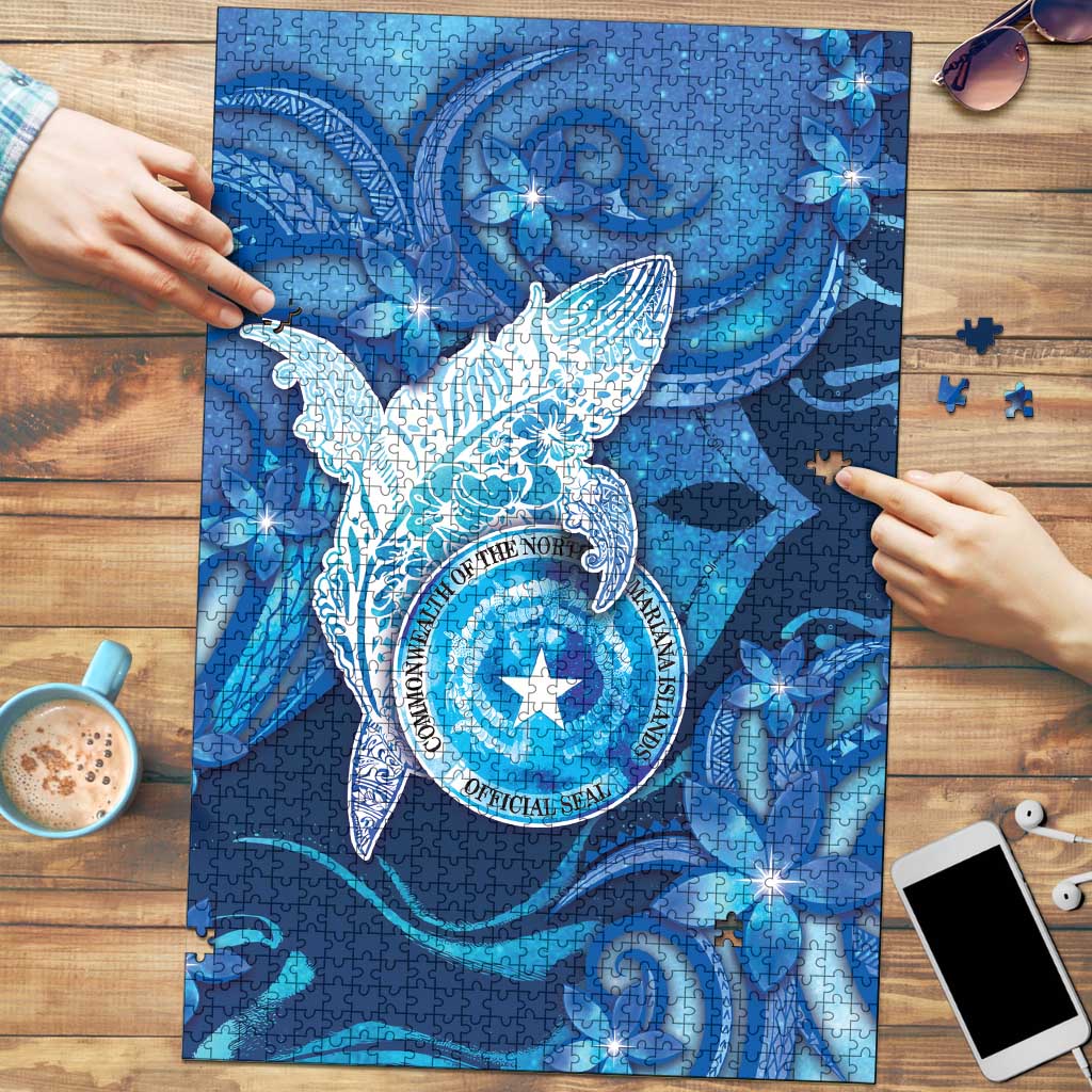 Northern Mariana Islands Puzzle Galaxy Polynesian Shark Tattoo - Polynesian Pride