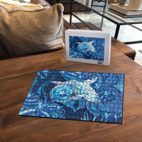 Northern Mariana Islands Puzzle Galaxy Polynesian Shark Tattoo - Polynesian Pride