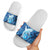 Northern Mariana Islands Slide Sandals Galaxy Polynesian Shark Tattoo - Polynesian Pride