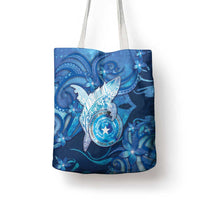 Northern Mariana Islands Tote Bag Galaxy Polynesian Shark Tattoo - Polynesian Pride