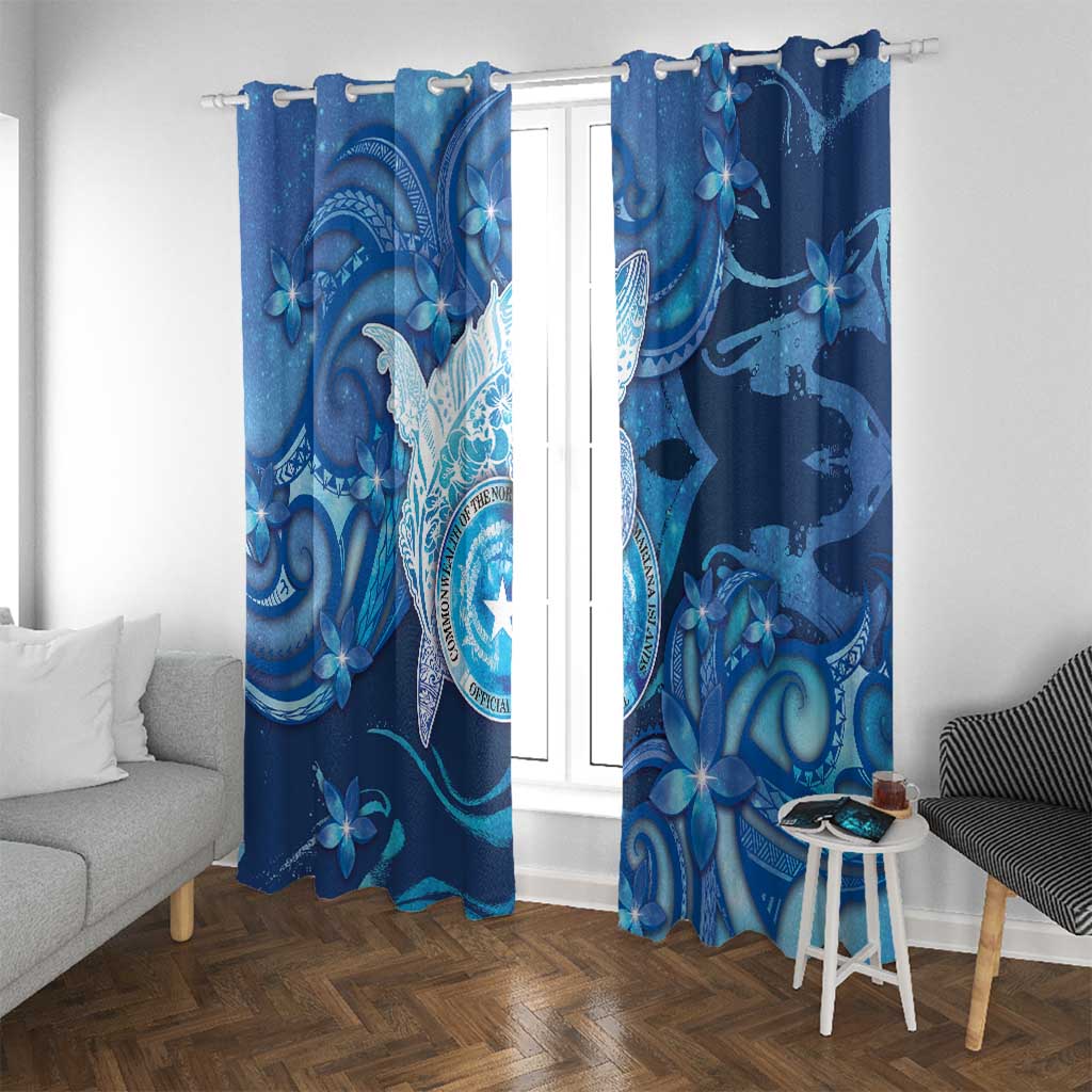 Northern Mariana Islands Window Curtain Galaxy Polynesian Shark Tattoo - Polynesian Pride