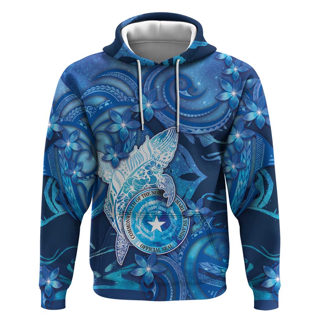 Personalised Northern Mariana Islands Zip Hoodie Galaxy Polynesian Shark Tattoo - Polynesian Pride