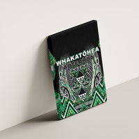 Aotearoa Whakatohea Canvas Wall Art Maori Tribal Green Abalone Paua Shell Pattern DT05 - Polynesian Pride