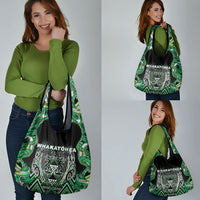 Aotearoa Whakatohea Grocery Bag Maori Tribal Green Abalone Paua Shell Pattern DT05 - Polynesian Pride