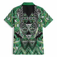 Aotearoa Whakatohea Hawaiian Shirt Maori Tribal Green Abalone Paua Shell Pattern DT05 - Polynesian Pride