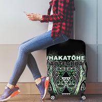 Aotearoa Whakatohea Luggage Cover Maori Tribal Green Abalone Paua Shell Pattern DT05 - Polynesian Pride