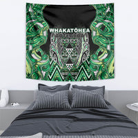 Aotearoa Whakatohea Tapestry Maori Tribal Green Abalone Paua Shell Pattern DT05 - Polynesian Pride