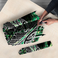 Aotearoa Whakatohea Umbrella Maori Tribal Green Abalone Paua Shell Pattern DT05 - Polynesian Pride