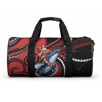 Tonga Christmas Duffle Bag Santa Riding Humpback Whale DT05 One size Red - Polynesian Pride